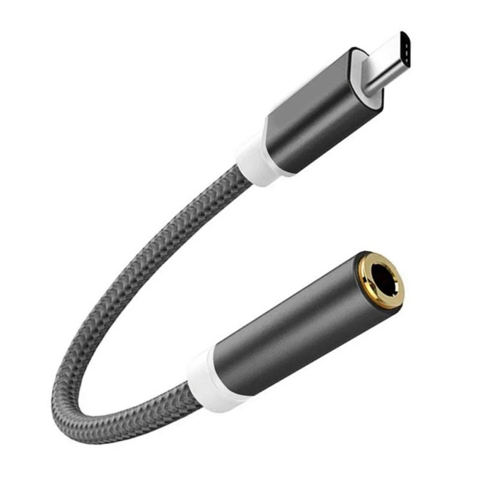Type C To 3.5mm Jack Earphone Audio Adapter Aux Cable Usb C Male To 3.5 Female Portable Audio Aux Converter Charger Cable