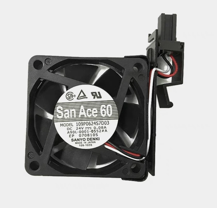 Imagem -02 - A90l0001-0552 um Novíssimo Ventilador Fanuc com um Conjunto Completo de Suportes 24v 0.08a60*60 mm 109p0624s7d03