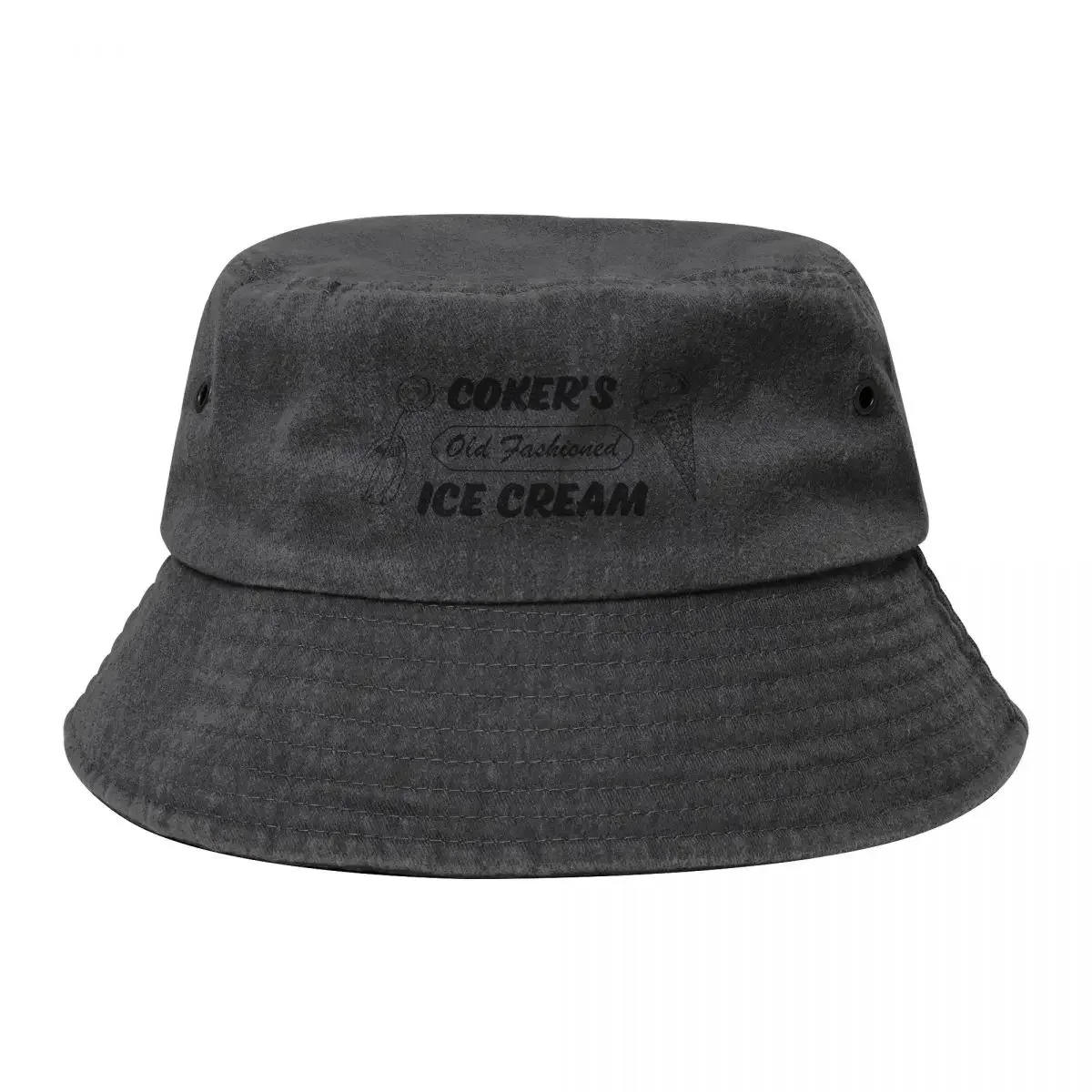 Coker's Old Fashioned Ice Cream Bucket Hat funny hat Luxury Hat Horse Caps Women Men's