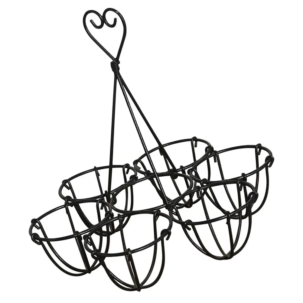 

1Pcs Tote Egg Storage Rack Black 6 Eggs Space Saver Kitchen Countertop Organizer Iron Sturdy Holder Iron Egg Holder