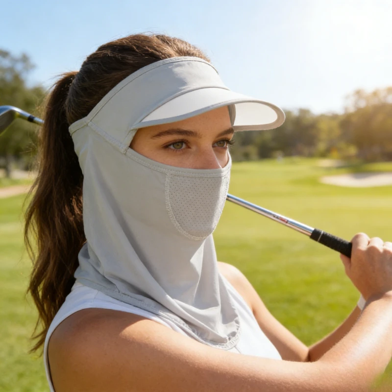 

Летняя маска для лица из ледяного шелка, защита для шеи и лица, защита от ультрафиолета, солнцезащитная, дышащая маска для езды на велосипеде