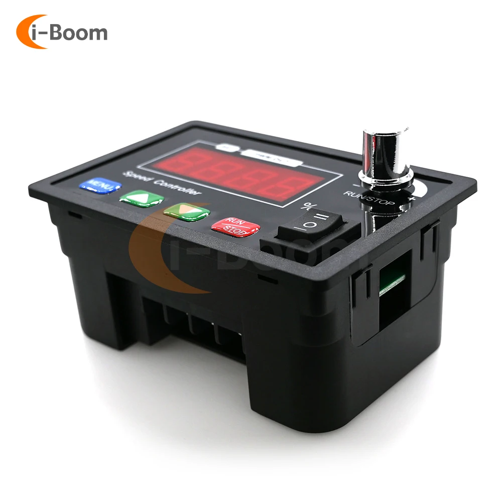 DC10-55V 40A Motor Speed Controller PWM Motor Driver DC Brush Motor Speed Controller Push Button Knob Control With Power Switch