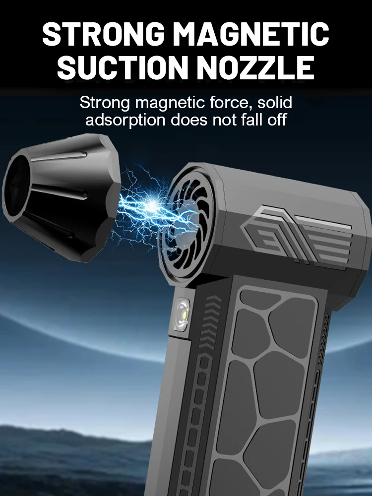 

Mini Turbo Jet Fan 130000 RPM Strong Winds 50m/s Turbo Violent Fan Powerful Blower Handheld Duct Fan Air Duster Blower