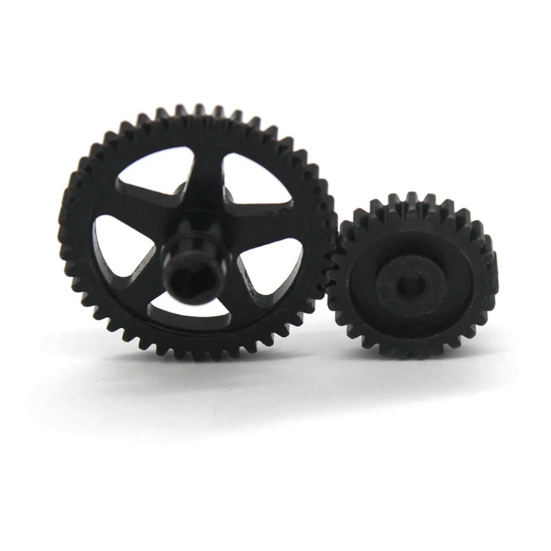 Steel 44T Reduction Gear And 27T Motor Gear For Wltoys 144001 144002 144010 124016 124017 124018 124019 RC Car Parts