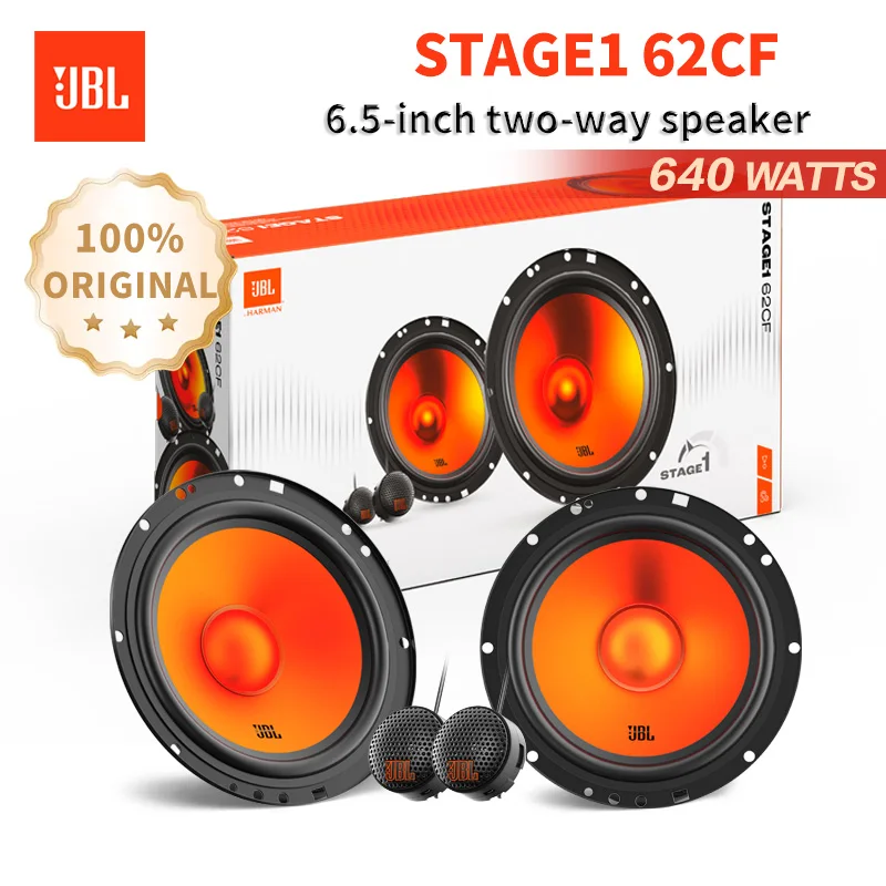 Jbl alto-falante de áudio do carro 6.5 polegadas alto-falante bidirecional 640w saída de potência subwoofer do carro agudos midrange alto-falante estéreo carro