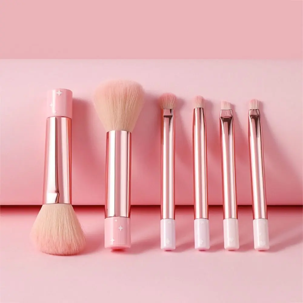 

6pcs Fashion Furry Makeup Brushes Set Cosmetic Tool Soft Eyeshadow Powder Brush Eye Shadow Concealer Cosmetic Brush Set Student