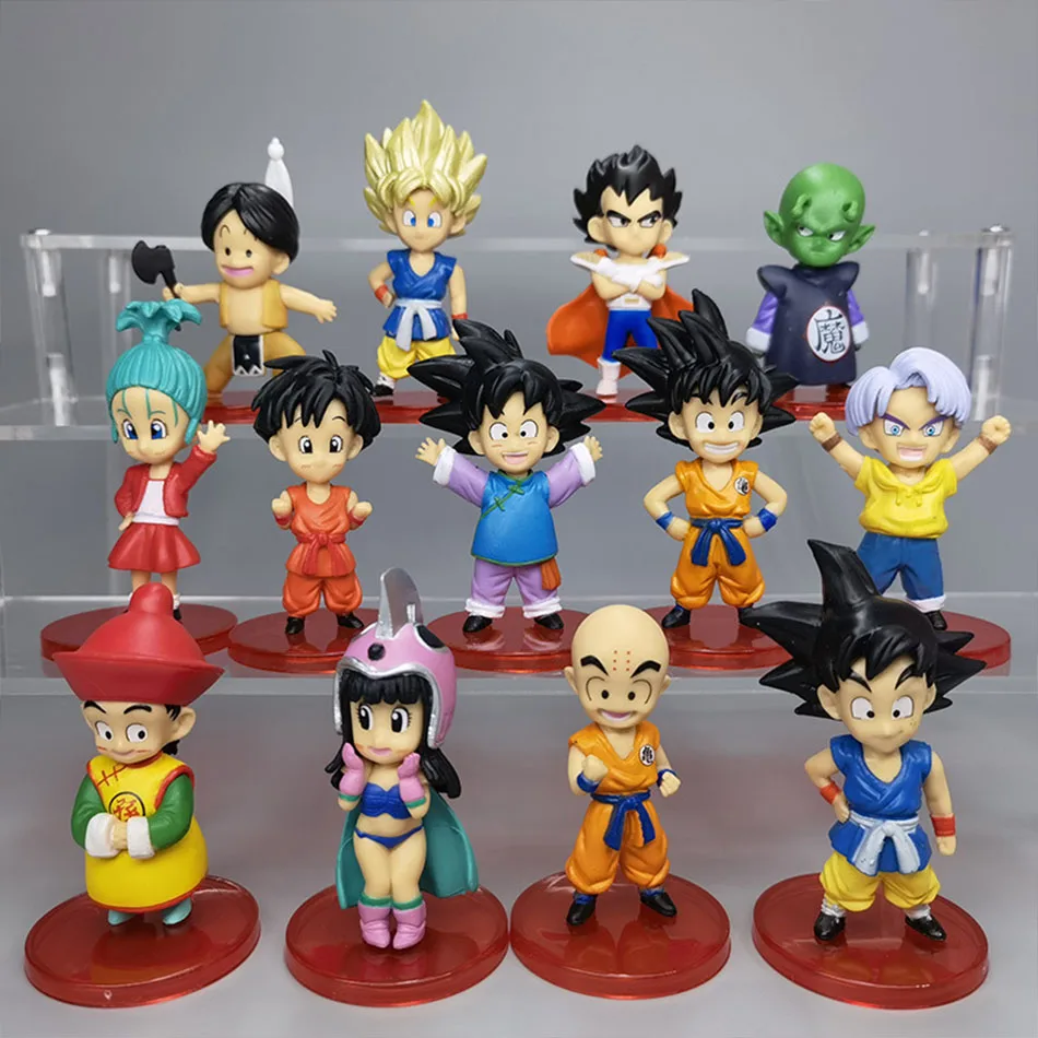 13/18/21 teile/satz Dragon Ball Z Super Saiyajin Goku Anime Figur Gohan Vegeta Broly Piccolo Majin Buu action Figur Modell Geschenk Spielzeug – Detail 2