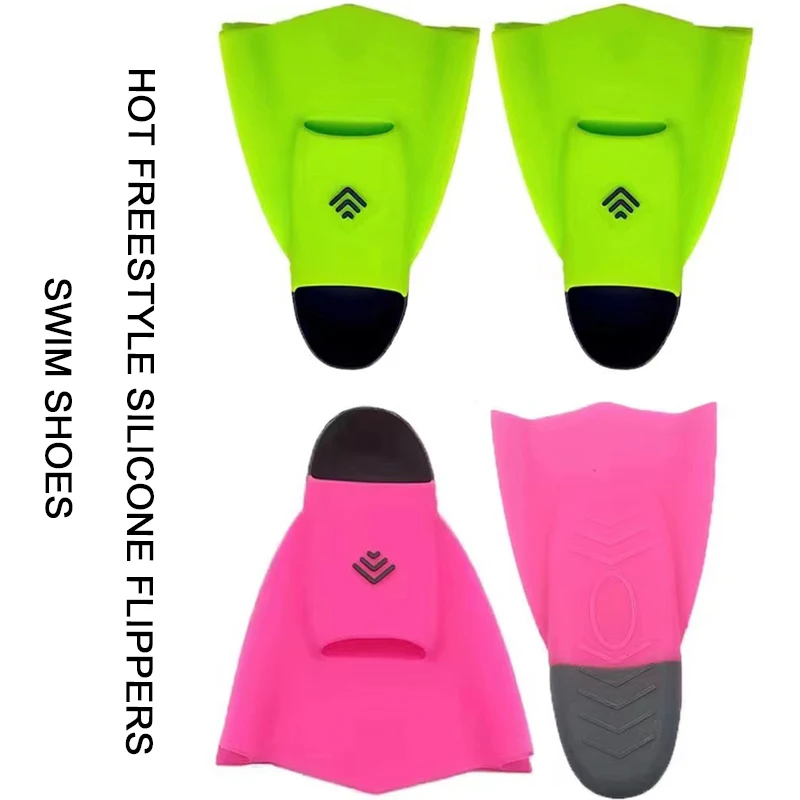 

Freestyle Silicone Fins Swim Snorkeling Adults Children Assisted Swimming Fins Water Sports Training Special Swimming Shoes