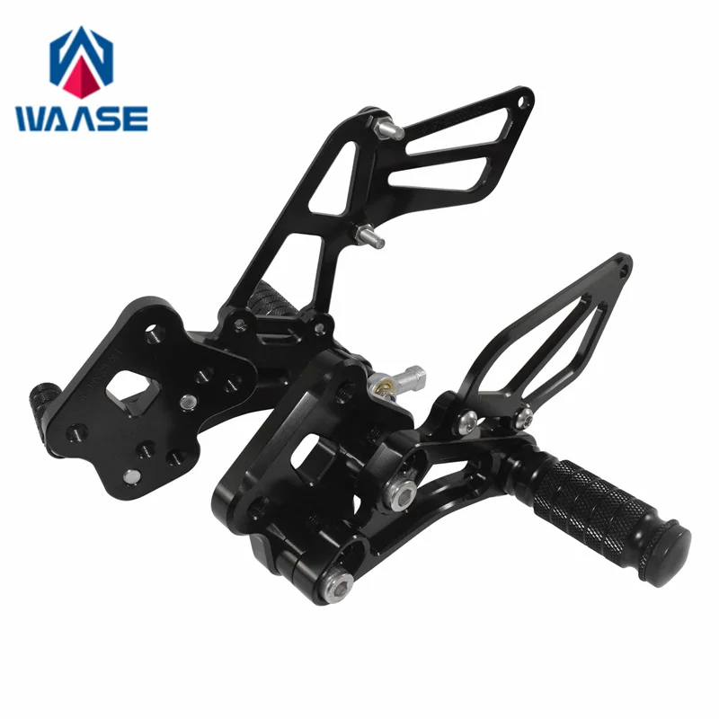 waase For Suzuki GSXR GSX-R 600 750 K6 K8 2006 2007 2008 2009 2010 Adjustable Rider Rear Sets Rearset Footrest Foot Rest Peg