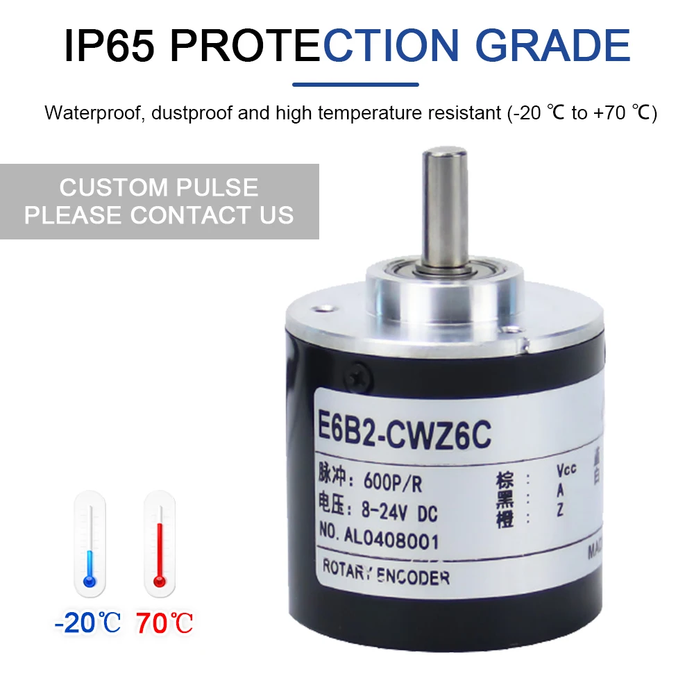 Cloweit E6B2CWZ6C Optical Rotary encoder E6B2-CWZ6C 2500 2000 1800 1024 1000 600 500 400 360 200 100 60 40 30 20P/R 8-24V
