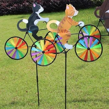 3D Animal Windmill Spinner – Cat Garden Yard Decoration 1