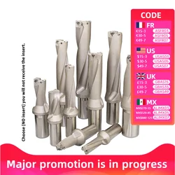 U drill C20-2D16-35WC03 C25-2D20-43WC03 2D depth,fast drill,Indexable bit,for Each brand WC series blade,Machinery,Lathes,CNC