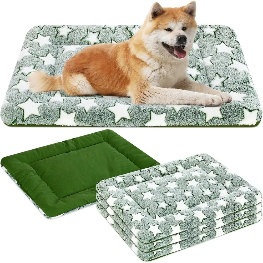 

Комплект из 4-х мягких, теплых, моющихся, противоскользящих подстилок для собачьих будок, двусторонние, уютные вкладыши для собак и кошек малых и крупных пород