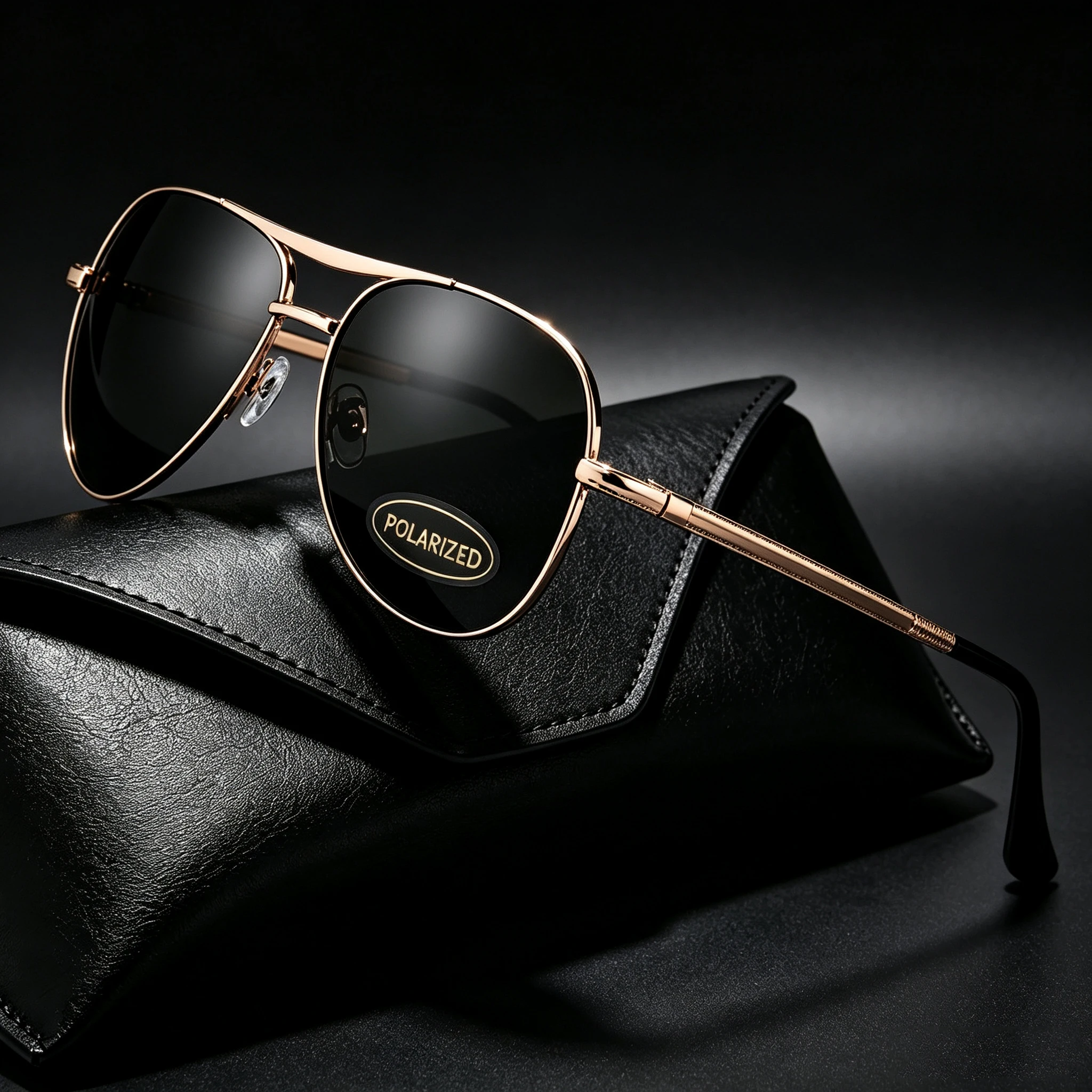 Classic Pilot Polarized Sunglasses For Men Women Double Bridge Metal Driving Fishing UV Protective Sun Glasses Fashion Eyewear