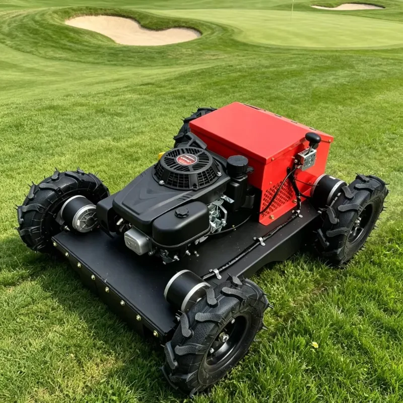 550mm Width Remote Control Lawn Mower 9HP Loncin Engine Tracked Robotic Slope Cutter for Commercial Works