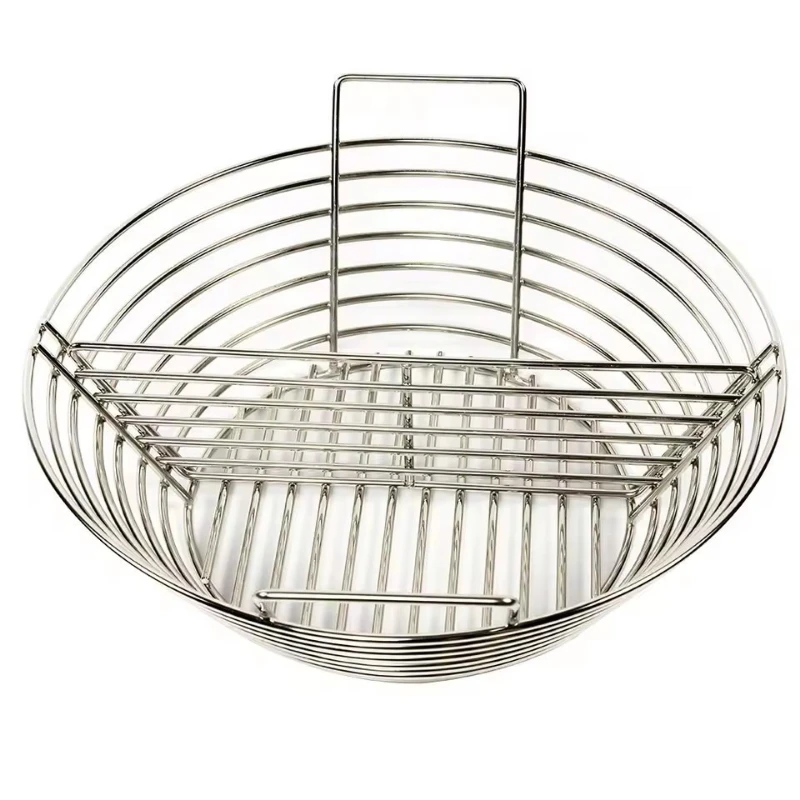 Stainless steel carbon basket, charcoal for barbecue, carbon plate with partition, outdoor barbecue leakage net