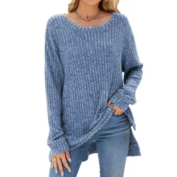 Ropa De Mujer Round Neck Women Clothing Vent Ropas Mujeres Pullover Sweatshirt Invierno Para Mujer Bluza Damska Clothes 2025