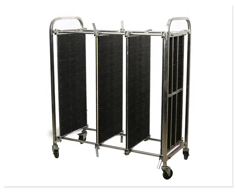 3 Tier ESD Storage Turnover Cart Standing Type Adjustable ESD PCB Storage Trolley