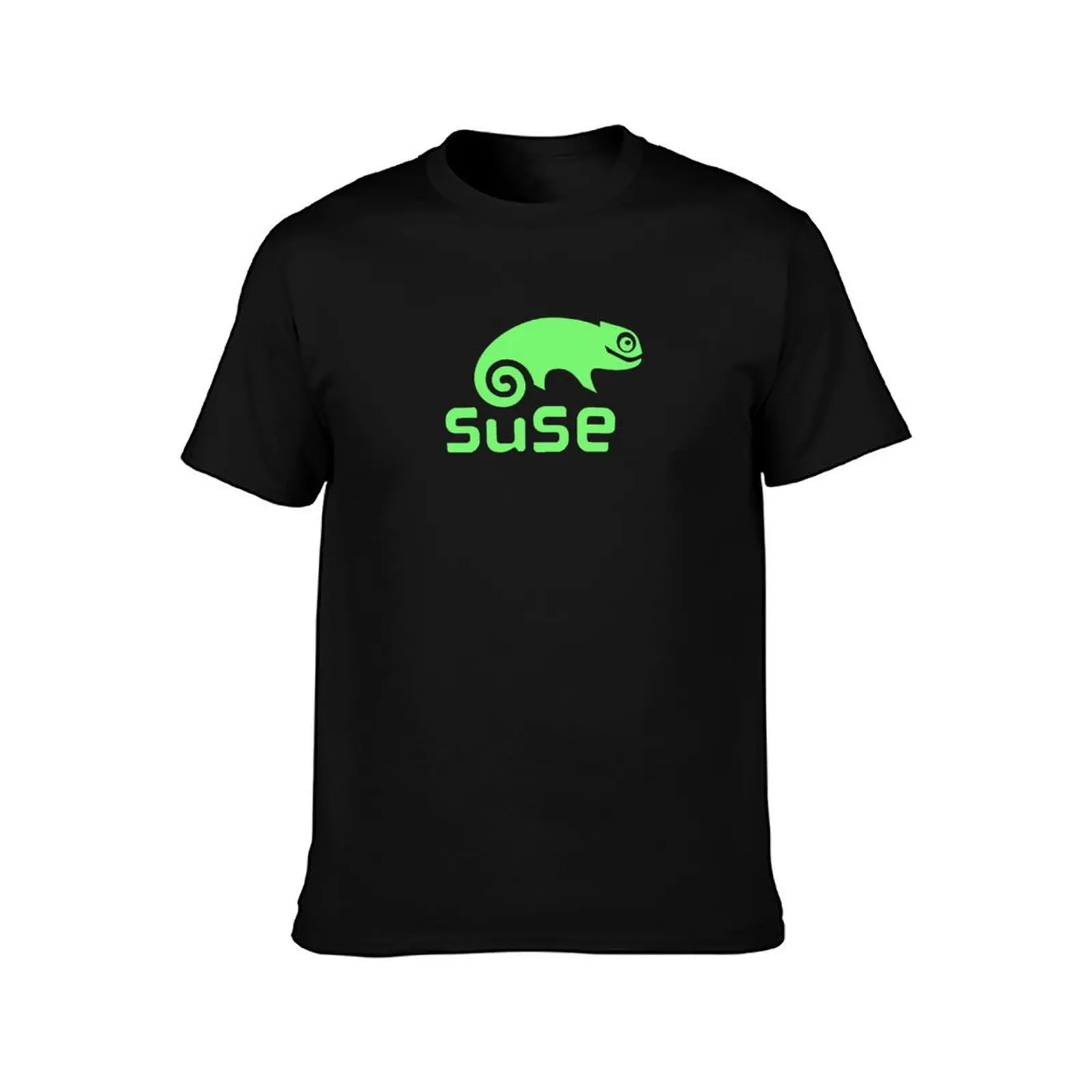 SUSE linux T-Shirt Basic Solid Color Short Sleeve T-Shirt