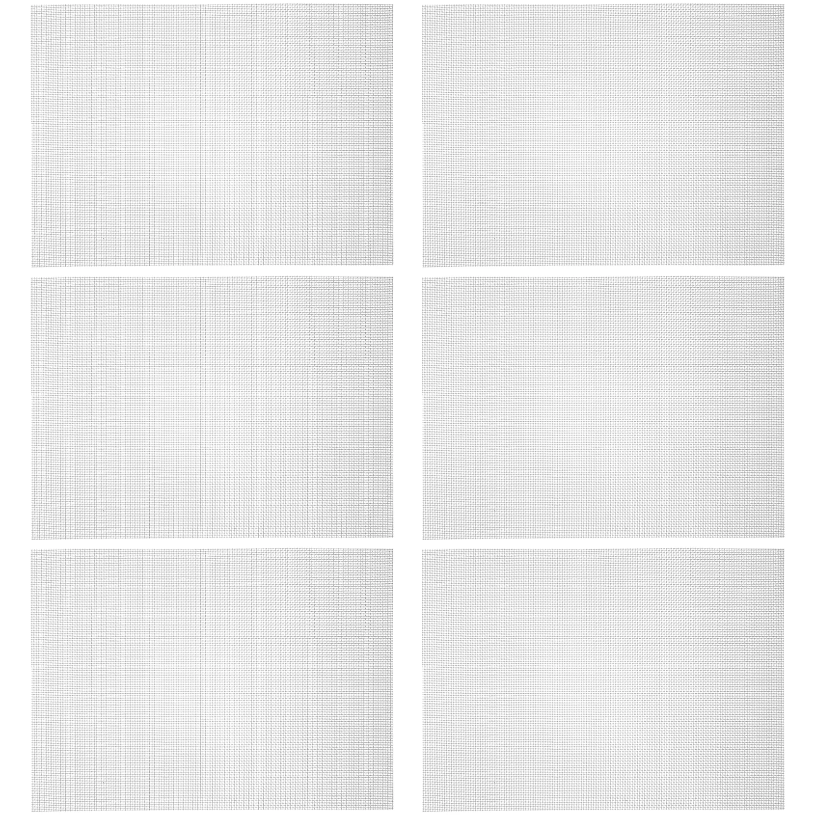 

6pcs Stainless Steel Mesh Sheet Fine Wire Screen for DIY Repair Air Filtration Floor Vent Chicken Metal Craft Tool