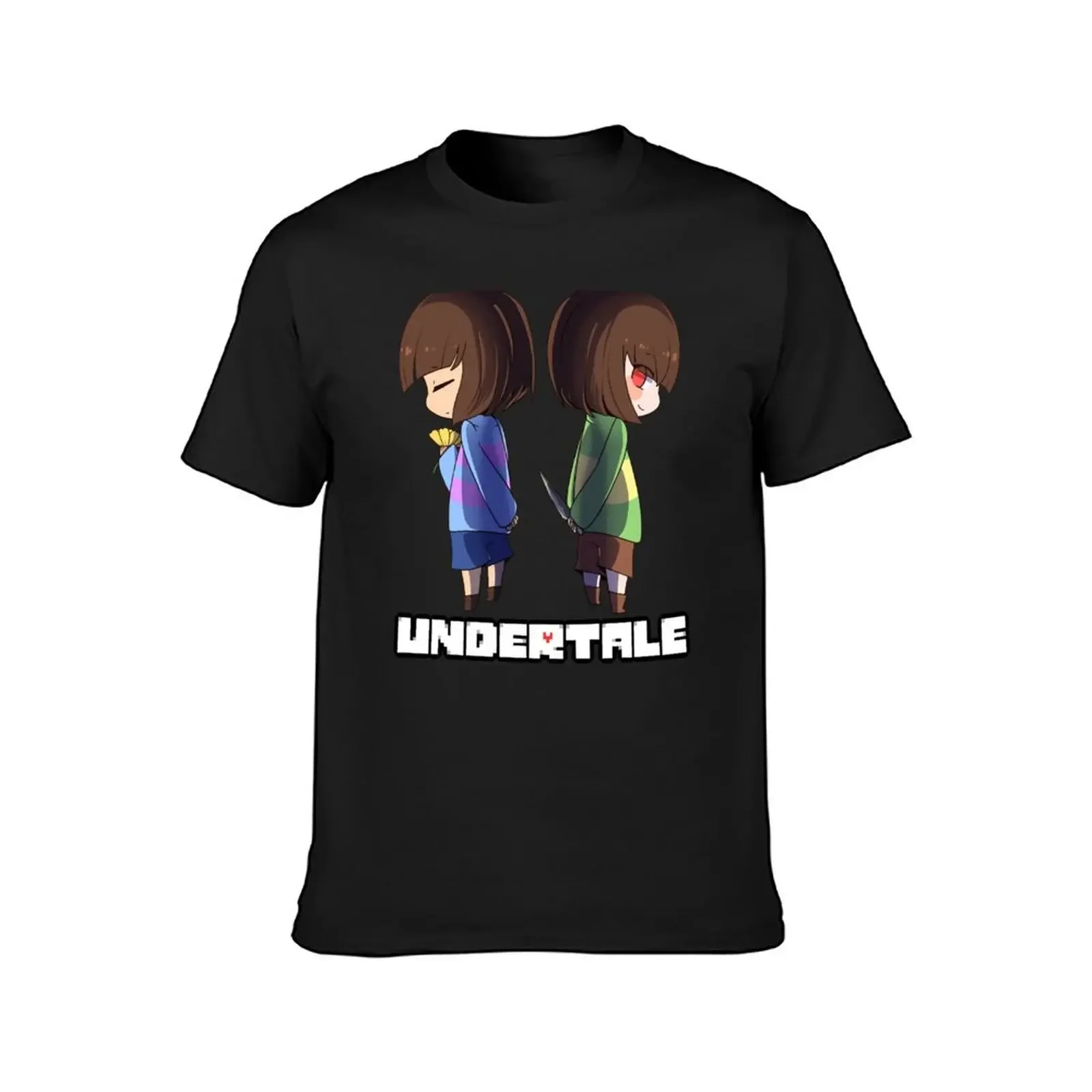 Undertale - chara and frisk T-Shirt cute tops oversized t shirt Short sleeve tee mens shirts graphic tee