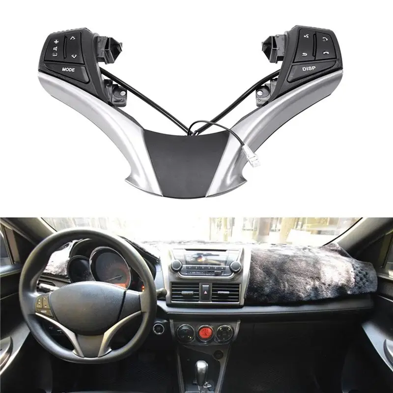 M93K-3X Audio Control Switch 84250-0D120 84250-0D120-E0 Multifunctional Steering Wheel Fit For Toyota Yaris 2013-2016 10 Key view 2