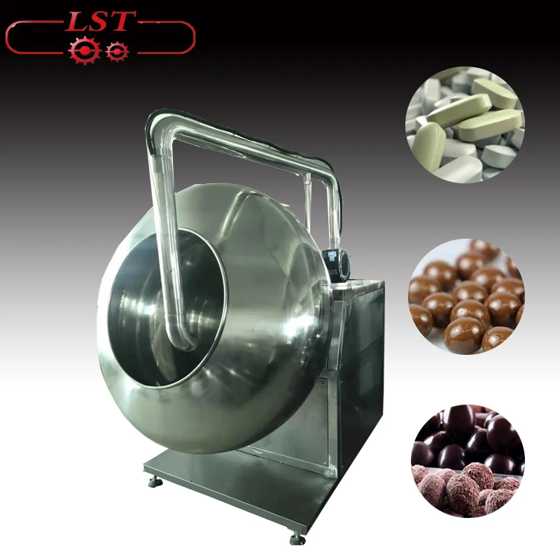 Hot sale stainless steel high quality small granular foods chocolate coating pan machines