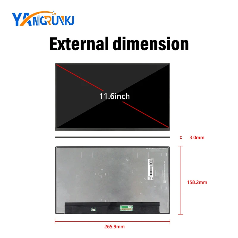 11.6 Inch LCD NV116QUM-N31 3840x2160 EDP40Pin HDMI Touch Driver Board For Laptop Replacement Portable Touch Monitor