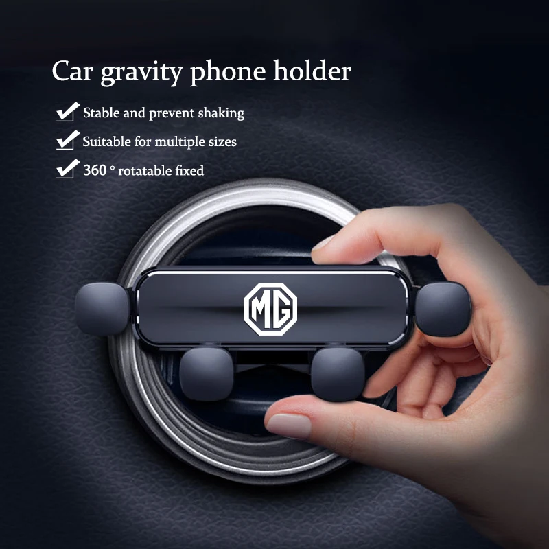 Gravity Car Phone Holder Air Vent GPS Support Clip For Morris Garages MG Cyberster MG3 MG5 MG7 MG6 ZS ES5 ONE HS MG4 EV Cyber X