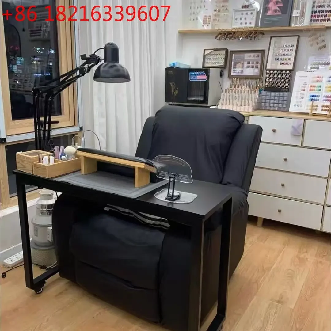 Mobile Nail Art Removable Table Workbench Chair Single Table Chair