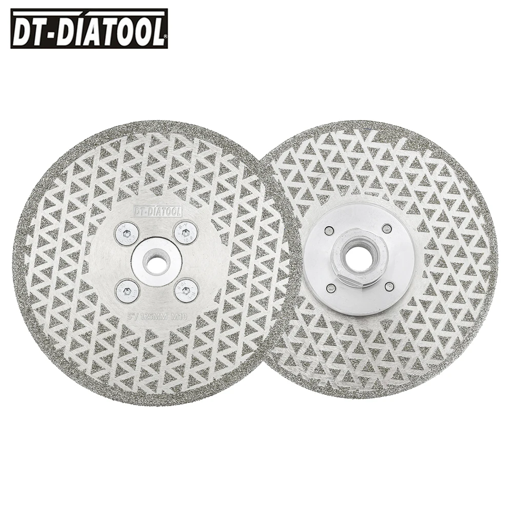 DT-DIATOOL قرص قطع الماس عجلة طحن مطلية بالكهرباء لبلاط الرخام الجرانيت M10 موضوع شفرة المنشار الماسي
