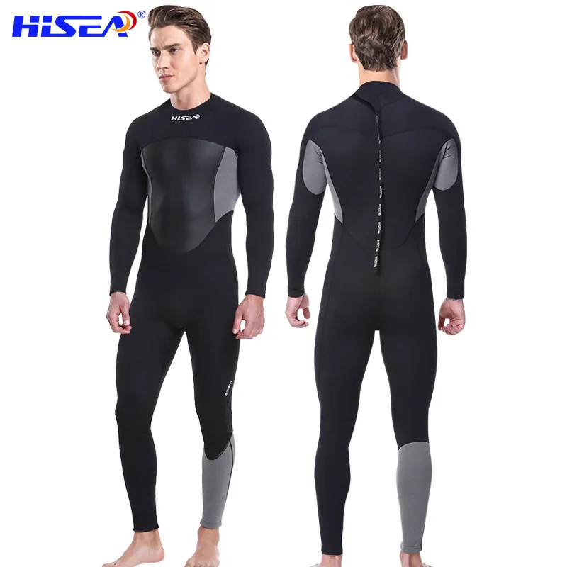 

Hisea Men Wetsuit 1.5mm Neoprene Surfing Scuba Diving Snorkeling Swimming Body Suit Wet Suit Surf Kitesurf Clothes Equipment