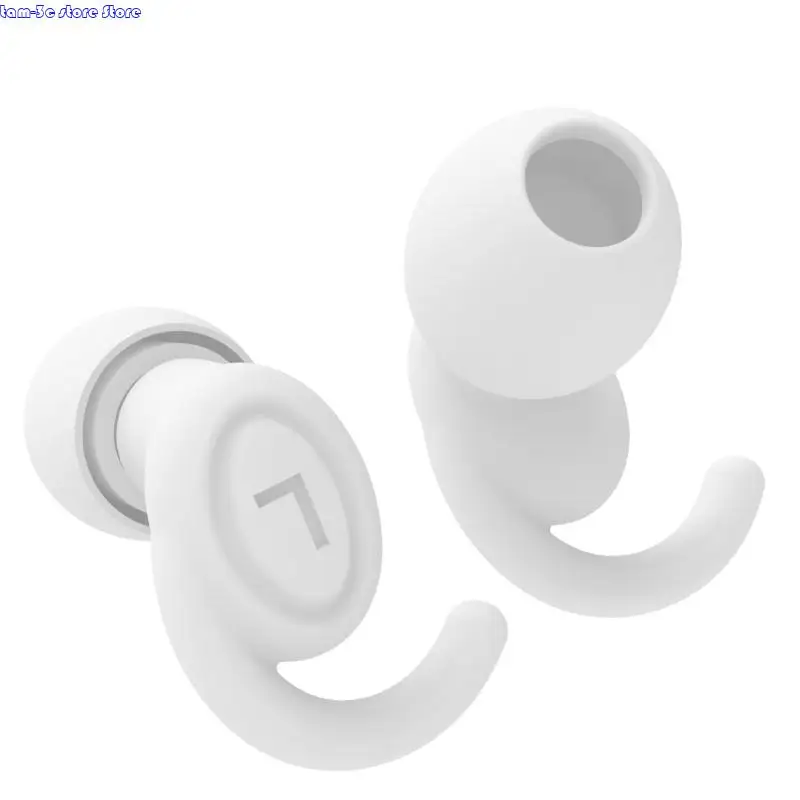 

D0UA Effective Reusable Silicone Earplugs Noise Sensitivity Provides Comfort Silence Suitable for Sleep Quiet Study And Work