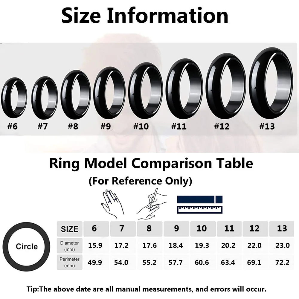 خاتم للنساء والرجال للجنسين خاتم حجر الهيماتيت الأسود القلق التوازن الجذر شقرا يمتص الطاقة السلبية مجوهرات هدايا حجم 6-13