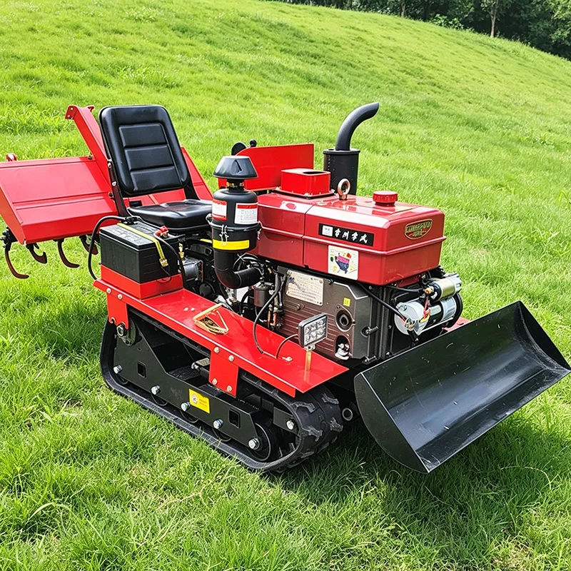 

Customized High Efficiency Crawler Cultivator, Crawler Tractor Mounted Rotary Tiller & Small Micro Tiller