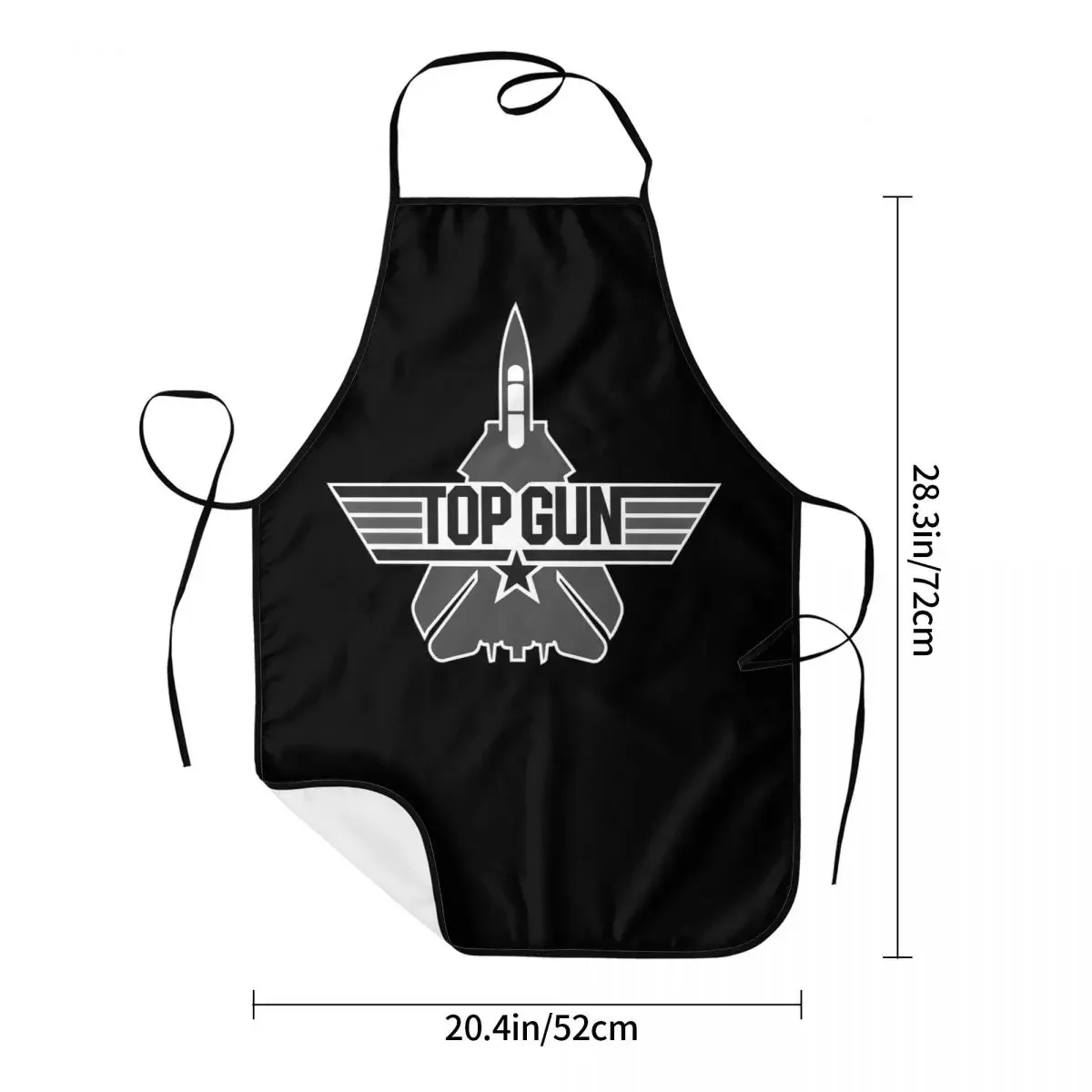 Fighter Jets Top Gun Bib Fartuch Mężczyźni Kobiety Unisex Kuchnia Szef kuchni Maverick Film Tablier Kuchnia do gotowania Pieczenie Ogrodnictwo