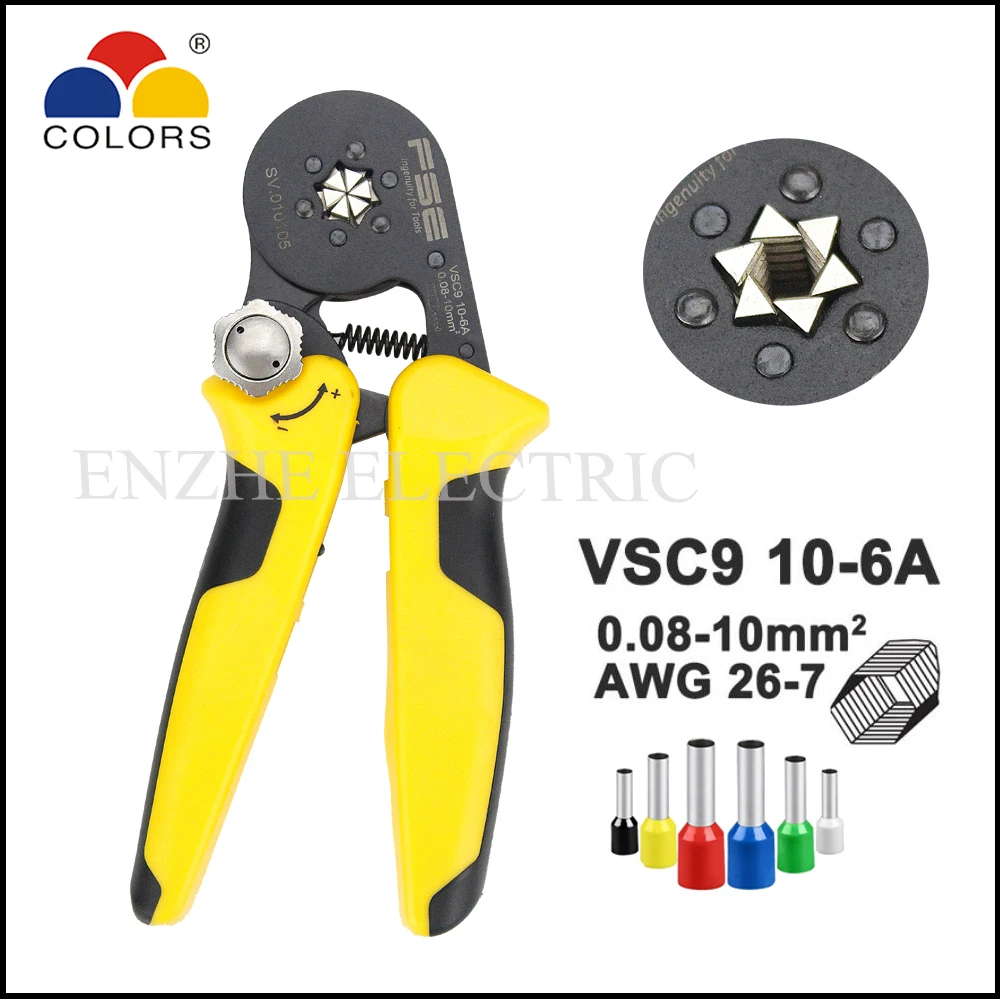 tool VSC9 10-6A Mini self-adjustable crimping pliers 26-7AWG 0.08-10.0mm2