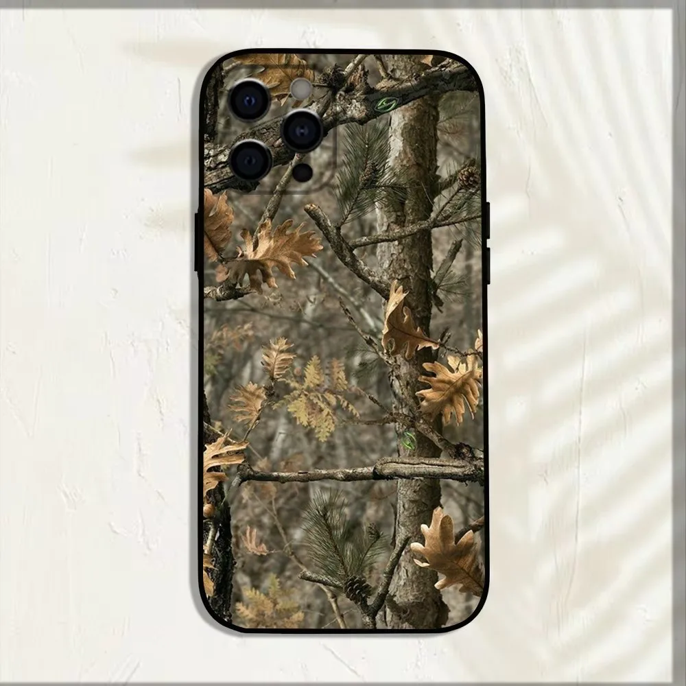 Military Camouflage Phone Case For iPhone 15,14,13,12,11,Pro,X,XS,Max,XR,Plus,Mini Soft Black Cover