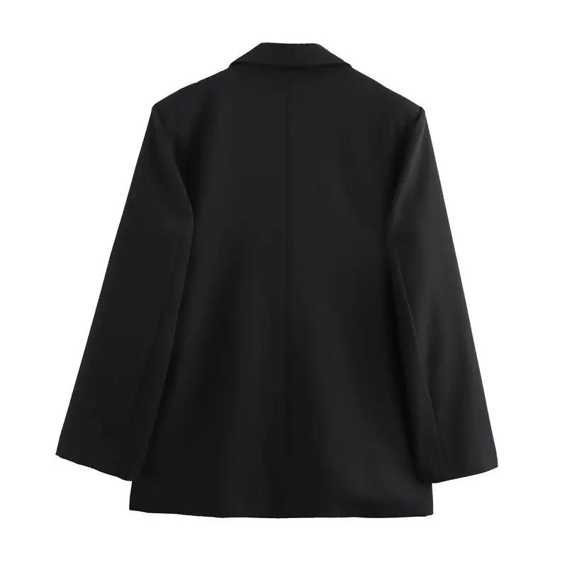 

Double Layer Wide Fit Double Breasted Coat Collar Blouse Versatile Women's Faion Autumn Winter New Arrival 255784