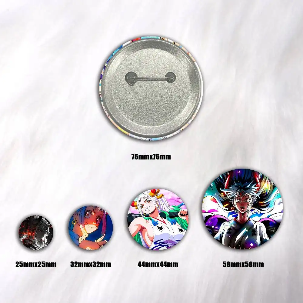 Anime O-One Piece Yamato Badge Tinplate DIY Backpack Clothing Accessories Jewelry Pins