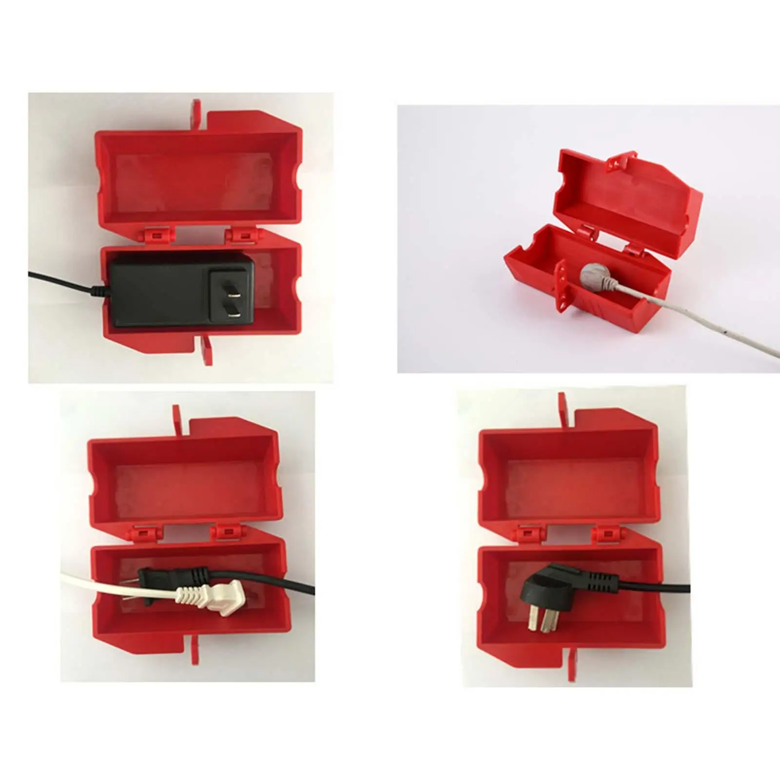 Lockout Tagout Kit Set Nylon Plastic Portable Safety Lockout Hasps Padlocks Tags for Power Source Control