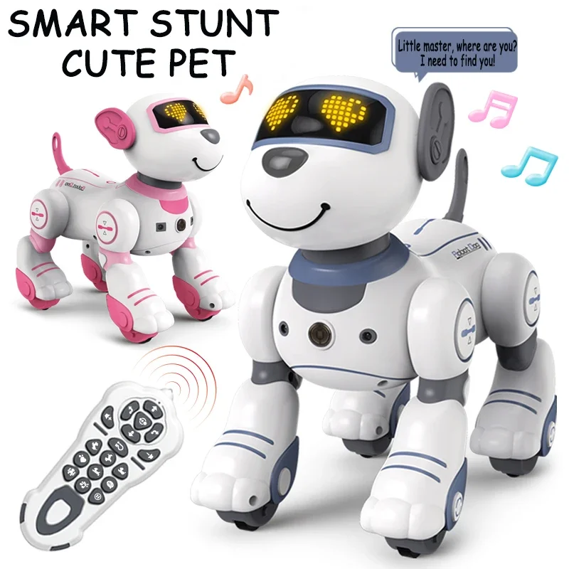 BG1533 RC Robot Electronic Dog Stunt Dog Gesture Sensing Follows The Tipping Bucket Programmable Music Song Robot Dog RC Toys