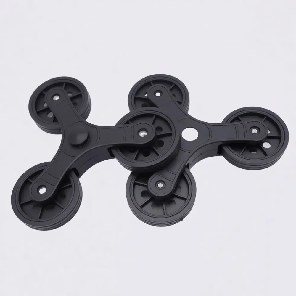 Durable Silent Rubber Caster For Grocery Shopping Cart Trolley Trailer Hand Truck Replacement Spare Parts Accessories Supplies