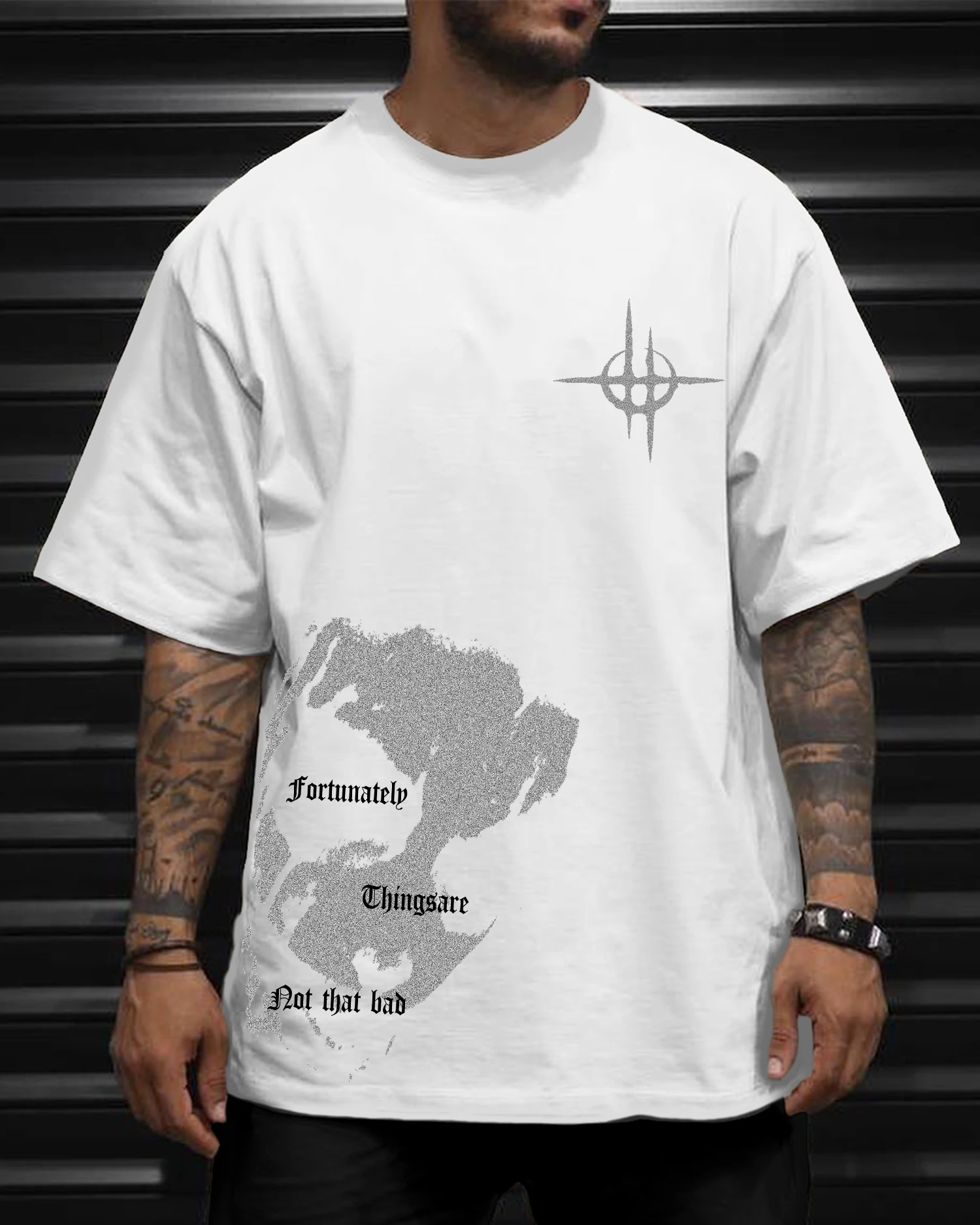 Men's Oversized Gothic Grunge T-shirt 