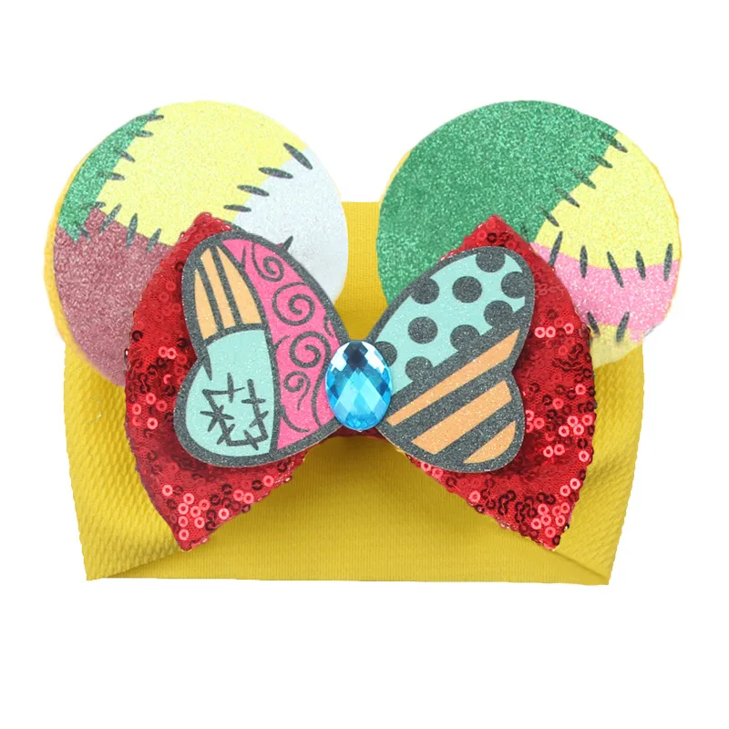 New Elemental Disney Ears Baby Headband Kids Girls Mickey Mouse Sequin 5\