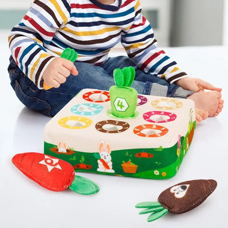 Baby Carrot Harvest Game Toy Pull Turnip Fish Toddler Skills Training Learning Educational Education Toys For Children-TOY
