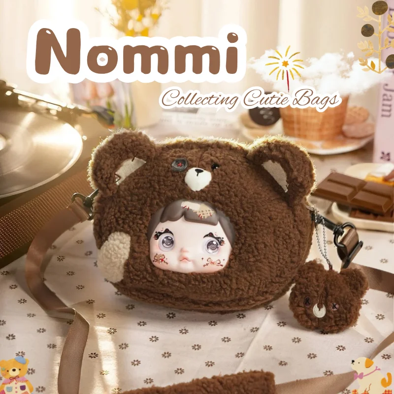 

Nommi слепая коробка, коллекционные милые сумки, серия виниловых плюшевых кукол, сумка через плечо с медведем и кроликом, загадочная коробка, детские игрушки, индивидуальный подарок
