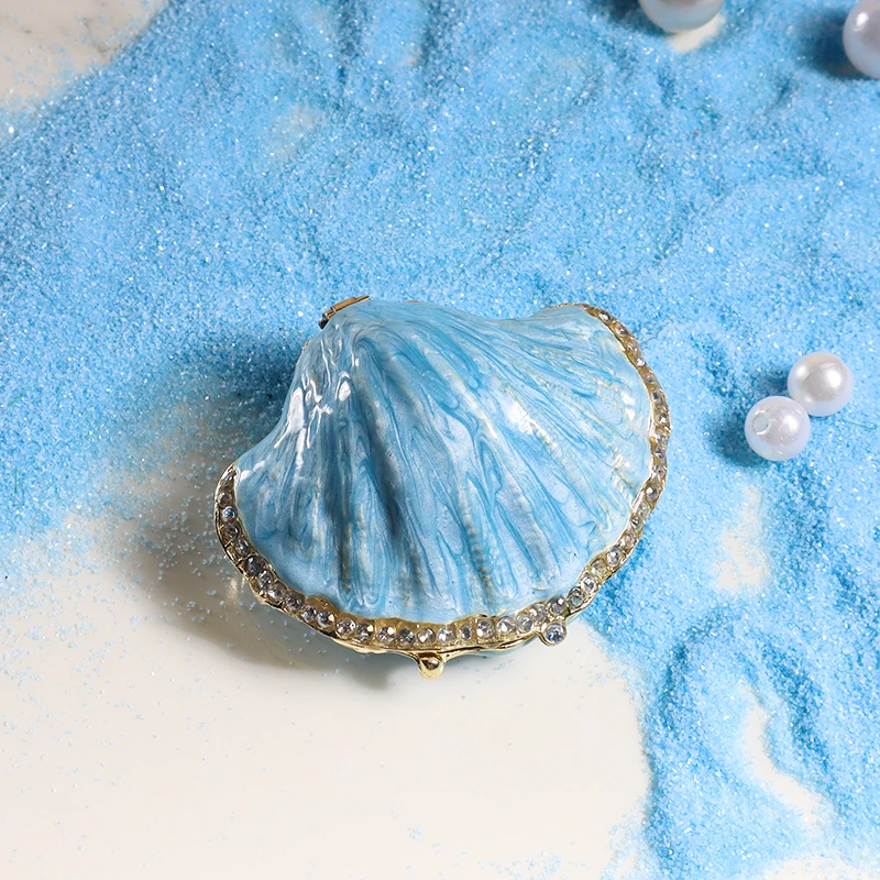 

Marine Life Jewelry Box Creative Jewelry Organizer Portable Travel Earrings, Necklace and Ring Storage Box for Women