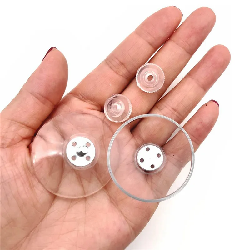 

N04R 20Pcs 40Mm Suction Cup With M4-Screw And Knurled Nut, Suction Cup With Thread, Sucker Pads For Glass Table Top