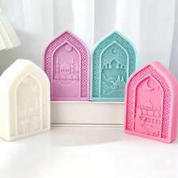 Mosque architectural style silicone mold, prayer and prayer themed candle mold, aromatherapy gypsum ornaments